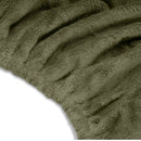 Lot de 2 housses ZenGrowth Serenza pour têtières en microfibre Vert olive foncé