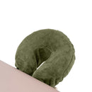 Lot de 2 housses ZenGrowth Serenza pour têtières en microfibre Vert olive foncé