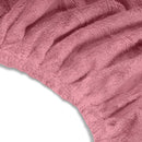 Lot de 2 housses ZenGrowth Serenza pour têtières en microfibre Rose poudré