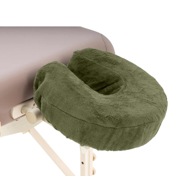 Lot de 2 housses ZenGrowth Serenza pour têtières en microfibre Vert olive foncé