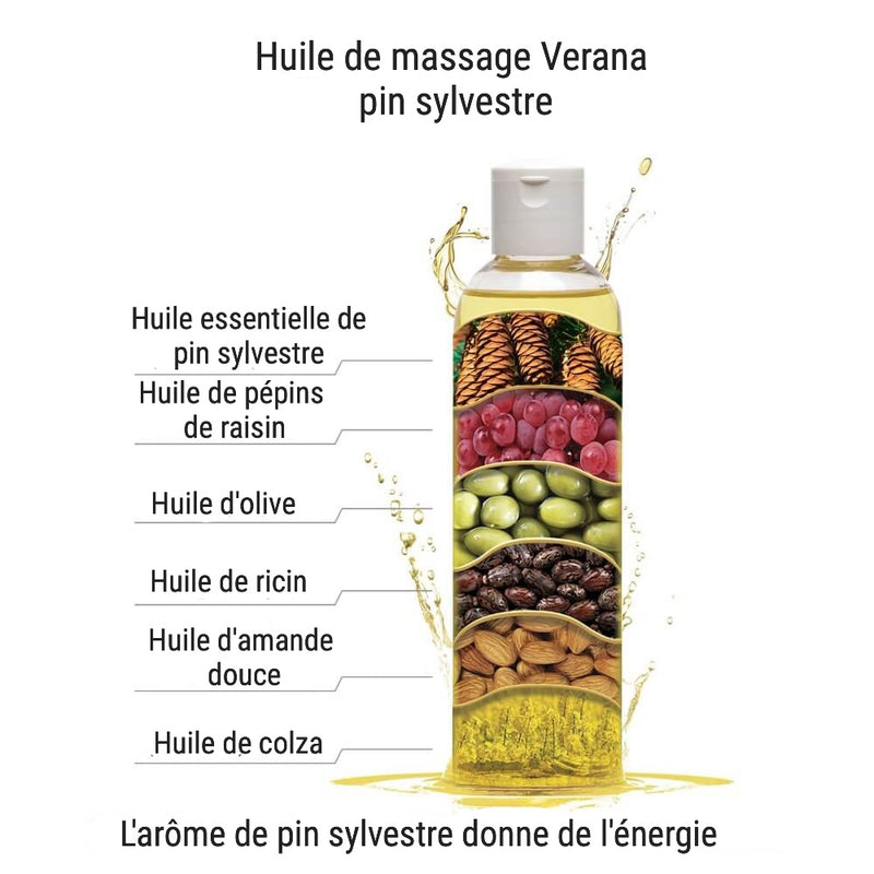 Verana Huile de massage de pin sylvestre 250ML