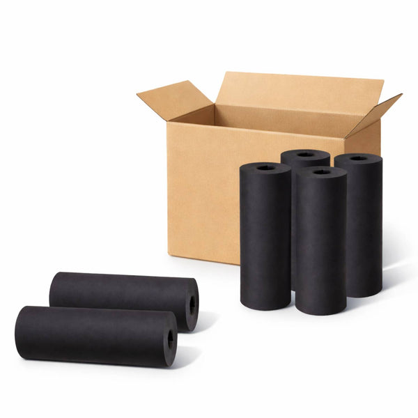 Boîte de 8 rouleaux de papier ZenGrowth noir pour table, 0.8 x 50 M
