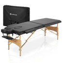 ZENGROWTH Table de massage pliante Economy Flat Noir