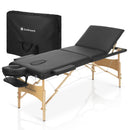 ZENGROWTH Table de massage pliante Economy Liftback Noir