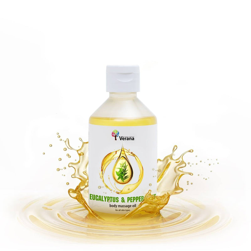 Verana Huile de massage Eucalyptus & Menthe poivrée 250ML