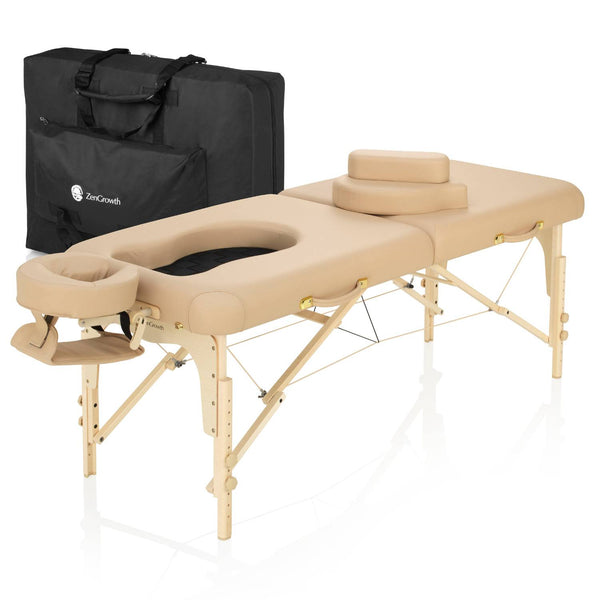 ZENGROWTH Table de massage prénatale Ipanema Beige 71 cm