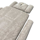 Set de housses marron clair en éponge pour table de massage Lagos