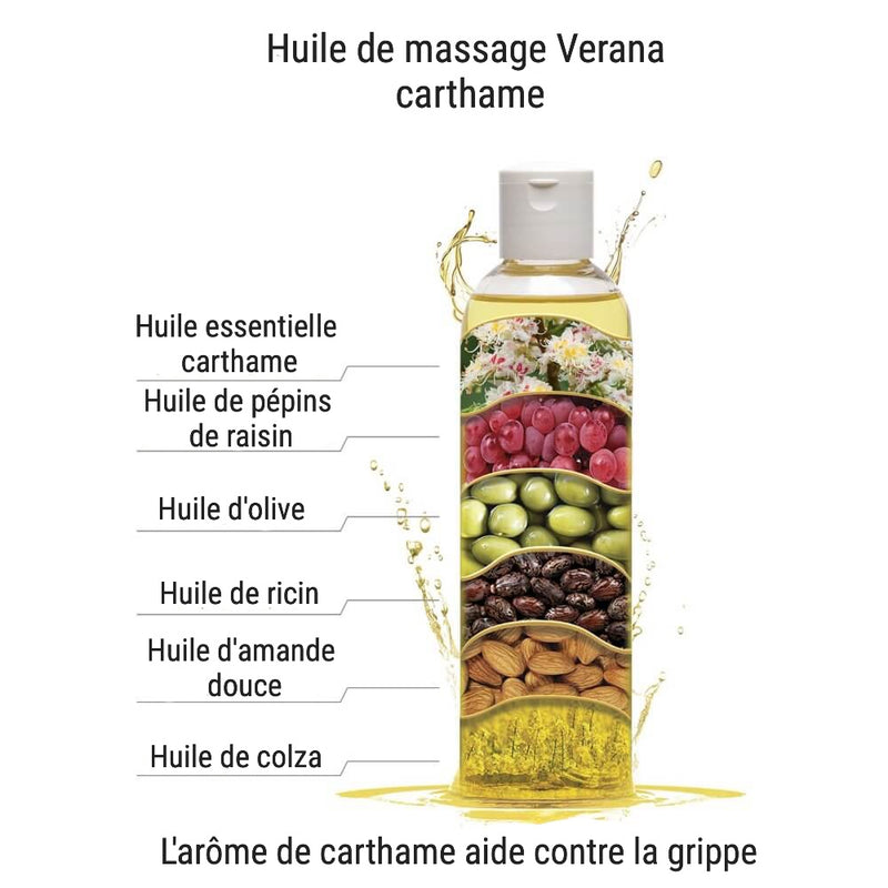 Verana Huile de massage de carthame 250ML