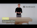 ZenGrowth Table de massage électrique Palermo Flat Beige 78 cm