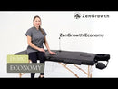 ZENGROWTH Table de massage pliante Economy Liftback Noir
