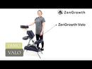 ZENGROWTH Chaise de massage pliante Valo noir