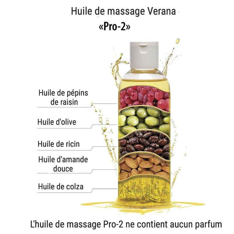 Verana Huile de massage neutre Pro-2 250ML