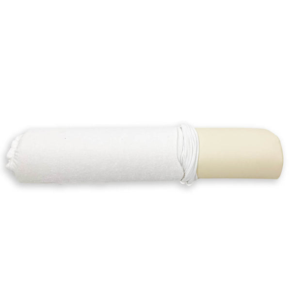 ZENGROWTH Housse coussin demi-rond pour table de massage 66 cm Blanc