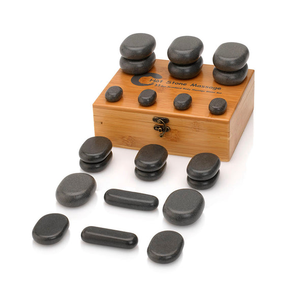 Set De 22 Pierres De Massage En Basalte - Pour Massage Aux Pierres Chaudes