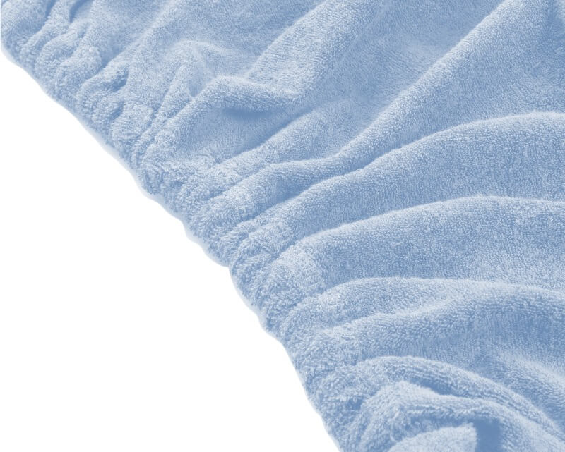 ZENGROWTH Housse table de massage avec trou visage bleu ciel