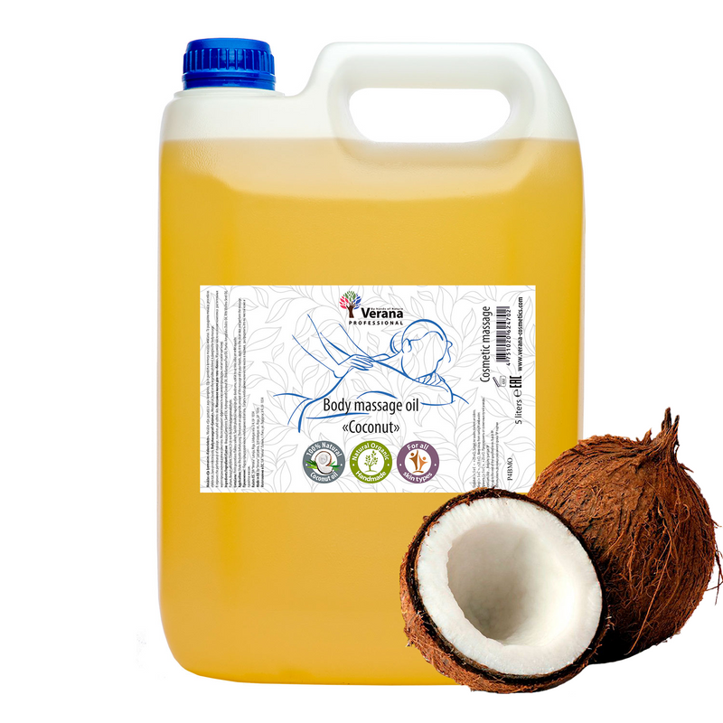 Verana Huile de massage à la noix de coco 5L