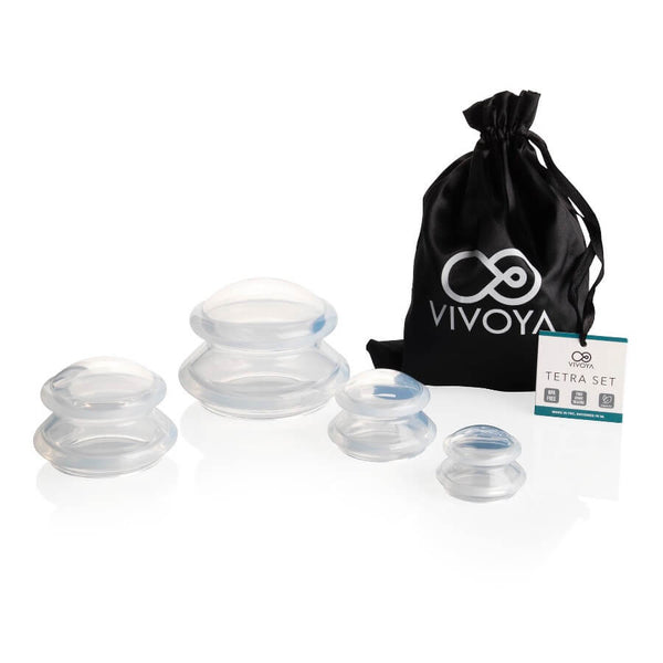 VIVOYA Tetra Set de ventouses anticellulite