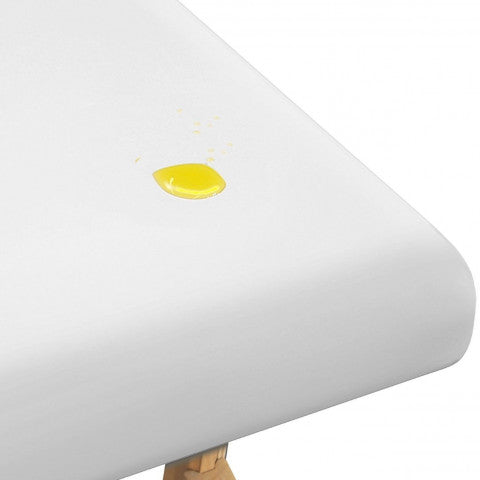 Drap-housse résistant à l'huile pour table de massage Blanc