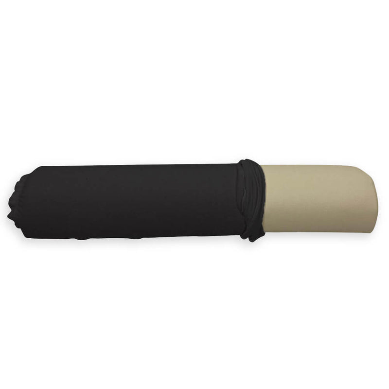 ZENGROWTH Housse coussin demi-rond pour table de massage 66 cm Noir